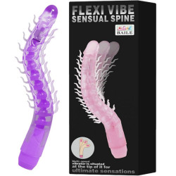 Baile - Flexi Vibe Sensual Spine Gode Vibrant Pliable Lilas 23.5 Cm